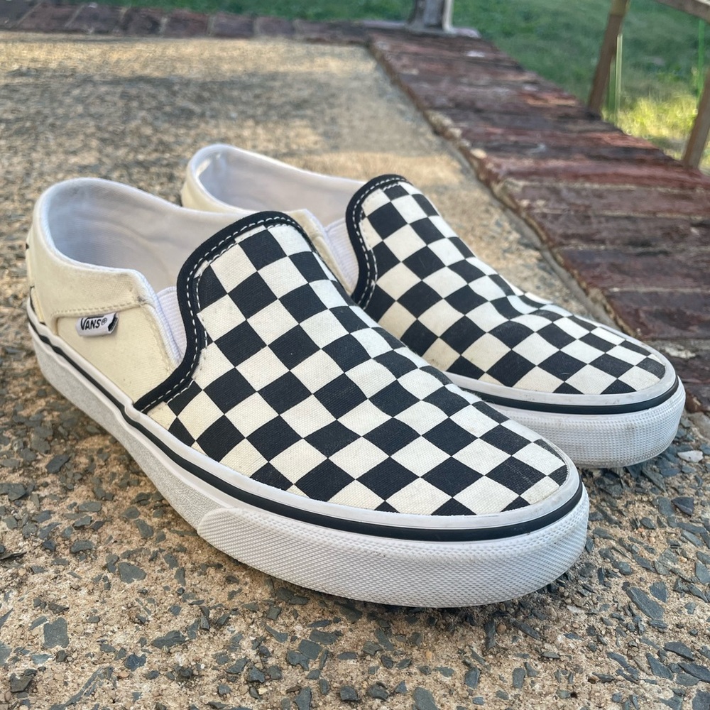 Women’s Vans Classic Checkerboard Slip On Sneakers